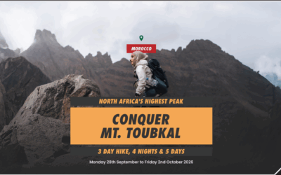 TOUBKAL 2026, MOROCCO – TRIP 1, 3 DAY HIKE (4nights / 5 days)